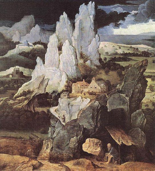 Joachim Patinir St Jerome in Rocky Landscape Spain oil painting art